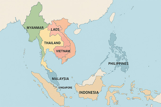 Map of Southeast Asia